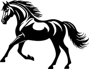 Minimalist Horse icon Elegant Animal
