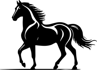 Minimalist Horse icon Elegant Animal
