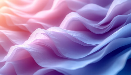 Obraz premium Delicate Sheer Pastel Sheets Stacked Softly