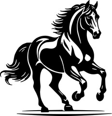 Minimalist Horse icon Elegant Animal

