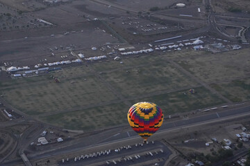 Aerial View of Hot Air Balloon Festival