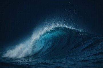 Fototapeta premium A Serene Nocturnal Wave