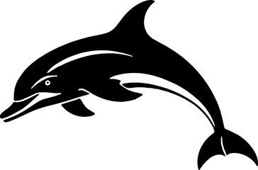 Minimalist Dolphin Icon for Marine and Ocean Branding