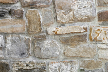 a wall made of limestone