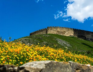 Ancient fortress on a hill