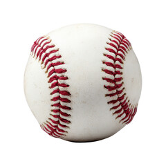 Baseball resting on a field during a sunny day, ready for a game or practice session with players nearby