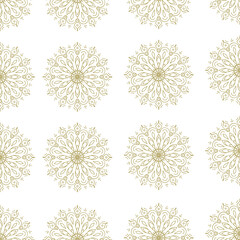 vector seamless pattern with ornamental