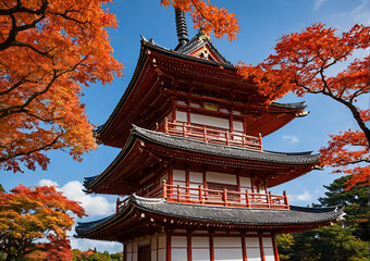 chinese temple in the park