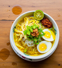 Typical Indonesian Soto 