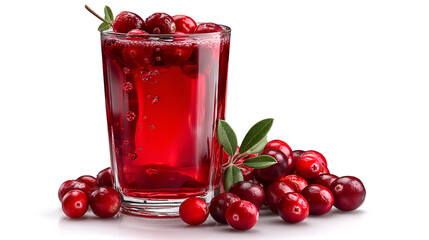 Refreshing cranberry beverage with fresh berries and bubbles. A vibrant and delicious drink for any occasion.