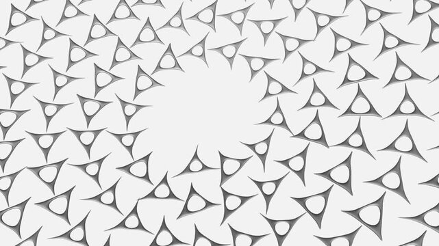 Spiral of Triangular Shapes