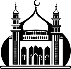 Traditional Dome and Minaret Architecture Icon