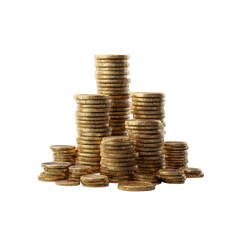 Golden Coin Stacks Wealth, Prosperity, and Financial Success