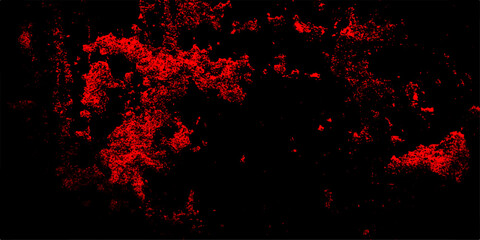 Gloomy black and red colors background for design. red and black background with red cloud texture. Dark Red horror scary background grunge horror texture concrete. Decorative red panoramic background