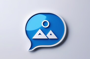 warning sign on a map