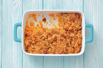 sweet potato casserole with pecan streusel topping