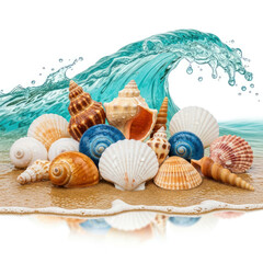 seashells on the beach
