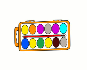paint brush and palette