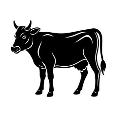 A striking black and white silhouette illustration of a detailed scallop seashell, perfect for coastal themes, marine life, and natural beauty designs