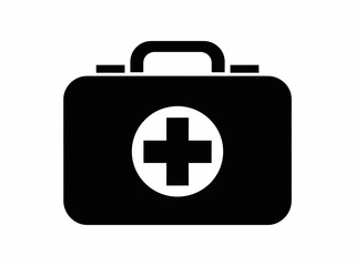 First Aid Kit Icon Vector Illustration for Medical Emergency Preparedness and Safety Awareness Campaign