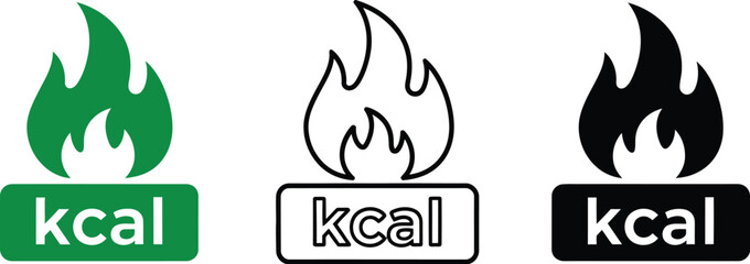 Find kcal calories burn icon vector illustration design