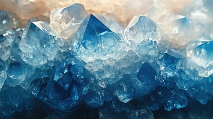 Obraz premium Captivating crystal formations natural cave collection underwater environment view