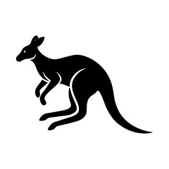 Majestic Kangaroo Silhouette A Striking Vector Illustration of Australian Wildlife, Perfect for Logos, Designs, and Prints - Bundle_154