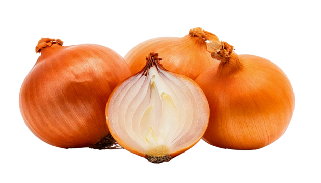 Onion, vegetable, produce, fresh, crisp, healthy, natural, organic, nutritious, kitchen, cooking, ingredient, raw, peeled, bulb, culinary, flavorful, aromatic, vibrant, realistic, high-resolution, iso