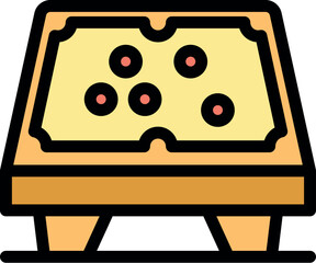 Billiard table featuring strategically placed balls, ideal for designs related to games, strategy, or leisure activities