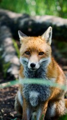 Fototapeta premium red fox cub