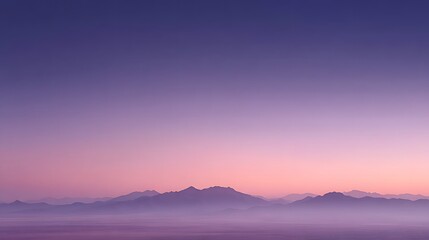 Obraz premium A smooth frozen lake horizon with pale ice tones reflecting a pastel twilight sky