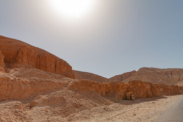 Egyptian shrines and hieroglyphs