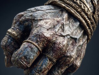 Stone Fist, Golden Bonds, Fantasy Art