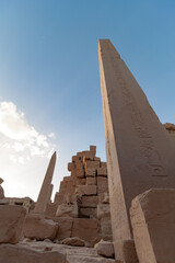 Egyptian shrines and hieroglyphs