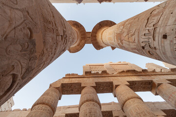 Egyptian shrines and hieroglyphs