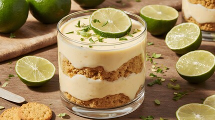 Carlota de limon Mexican lime biscuit dessert