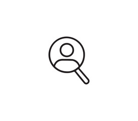 Search Icon Concept Single Vector Logo
