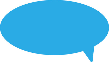 Blue Fill speech bubbles. communication concept, Speak bubble text, vector set of flat message bubbles show chat bubble or dialog boxes, Vector Illustration !