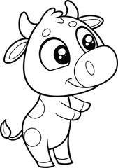 Obraz premium cow vector