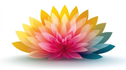 Fototapeta premium Vibrant colorful flower design