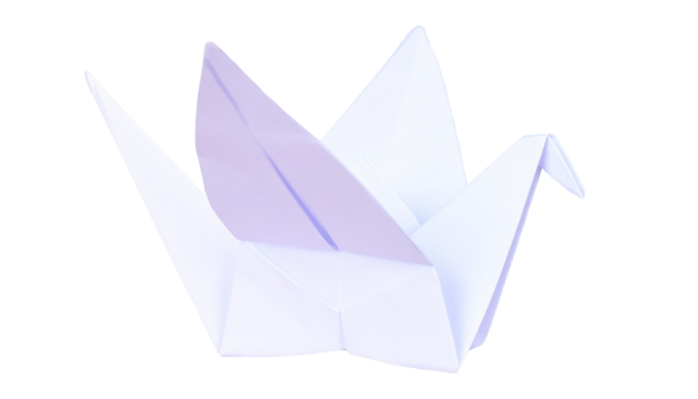 Paper Bird PNG, Realistic Origami Design, Transparent Background, Creative Craft and Decorative Art