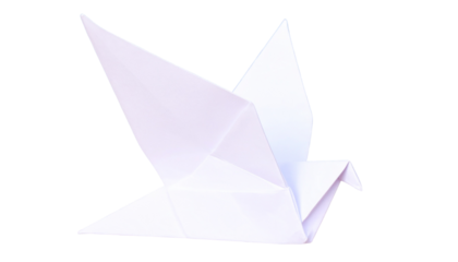 Paper Bird PNG, Realistic Origami Design, Transparent Background, Creative Craft and Decorative Art