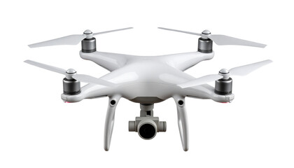 Fototapeta premium Drone PNG, Realistic Flying Quadcopter, Transparent Background, Technology Gadget and Aerial Photography Device