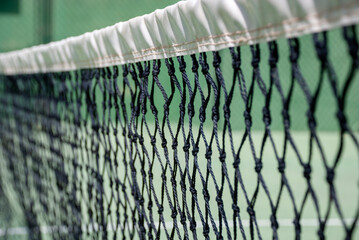 Red en pista de padel