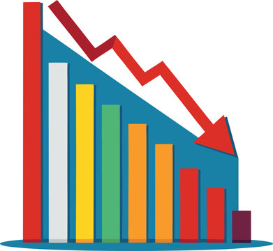 decrease chart vector