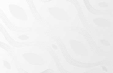 Gradient background grey, light monochrome abstract vector cover with abstract shapes and wavy stripes. Trendy minimalist aesthetic backdrop