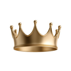 Golden crown with royal design and ornate spikes on black background