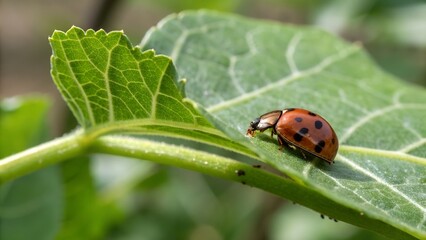 ladybird on a leaf