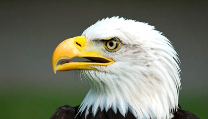 Obraz premium Close-up of an eagle's head. Sharp focus