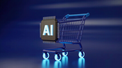 Experience the future of shopping with AI powered insights guiding your every purchase in this sleek, modern concept
